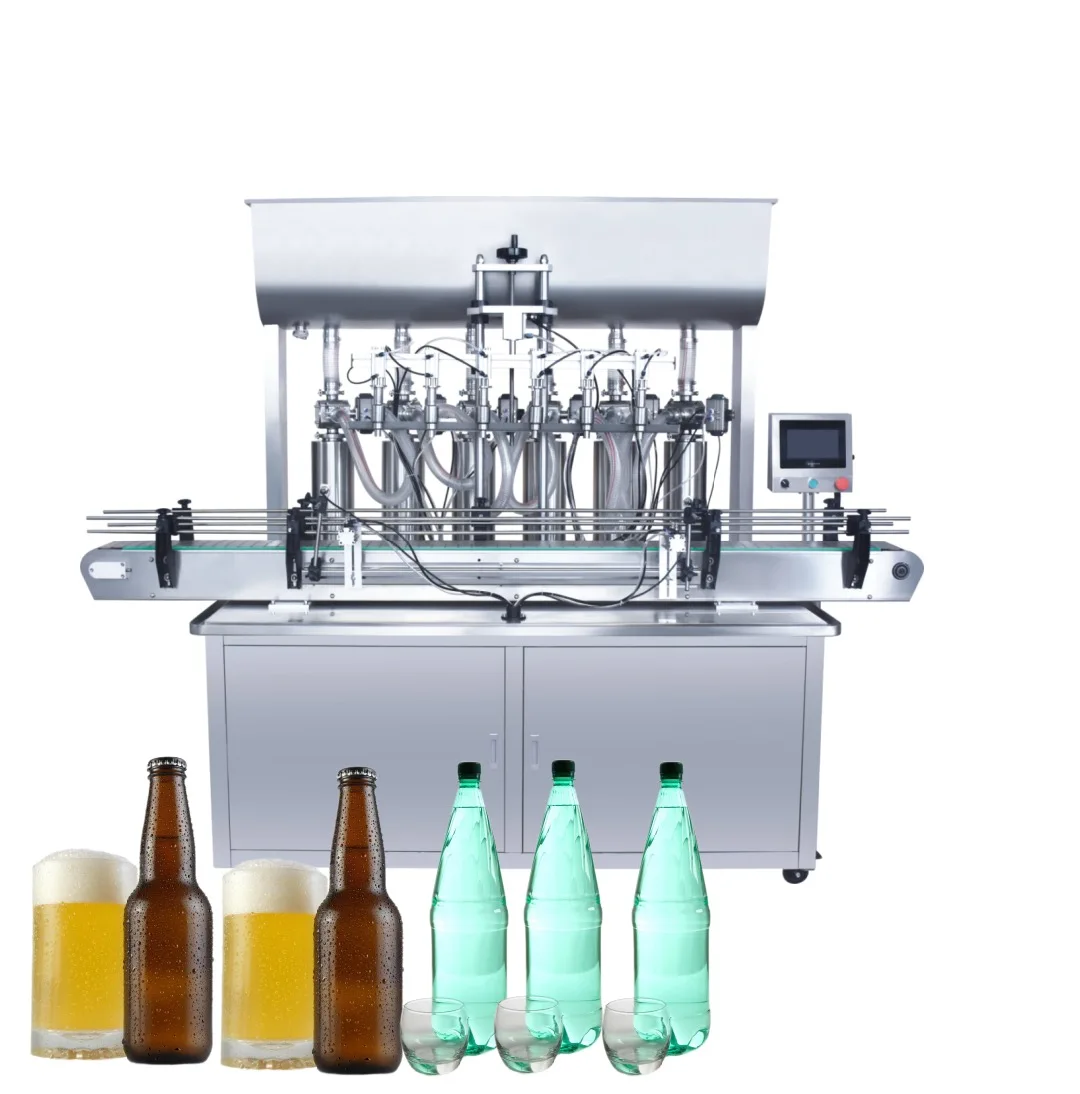 Brenu 4 Head Automatic Filling Machine Bottle Can and Capping 1000ml 20l Fully Pouch Semi Small Oil Machine for Daiginjo Deposit