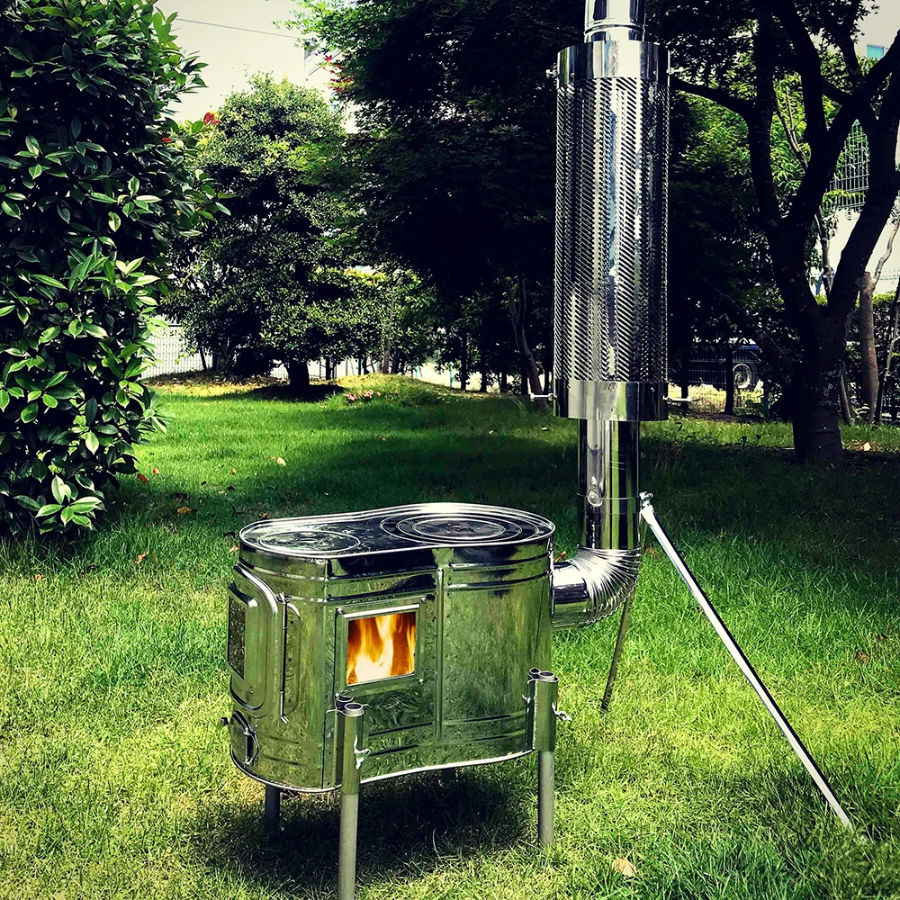 Japanese Stainless Camping Stove For Outdoor Cooking And Heating Also