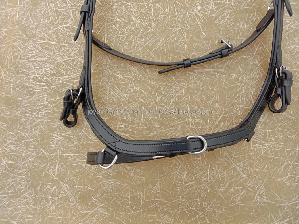 Micklem Horse Bridle With Anatomical Shape Riased Cavesson Leather