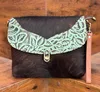 Brown With Green Embossed