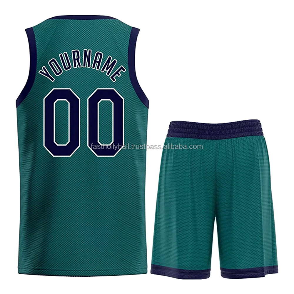 Latest Designed Fully Custom Basketball Uniform Set Basketball Jersey