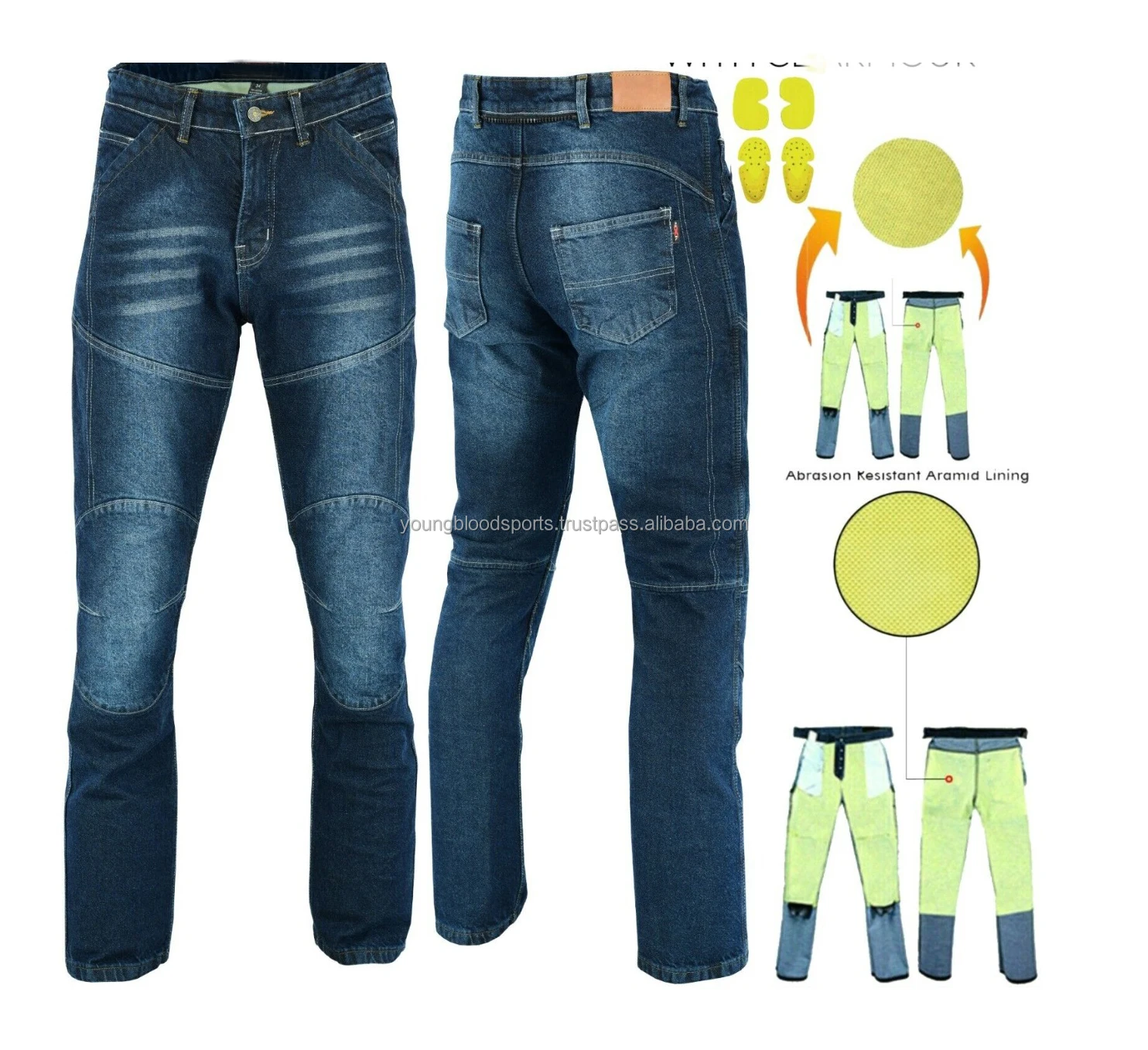 Oem Wholesale Motorcycle & Auto Racing Jeans Pant Biker Gear Mens ...