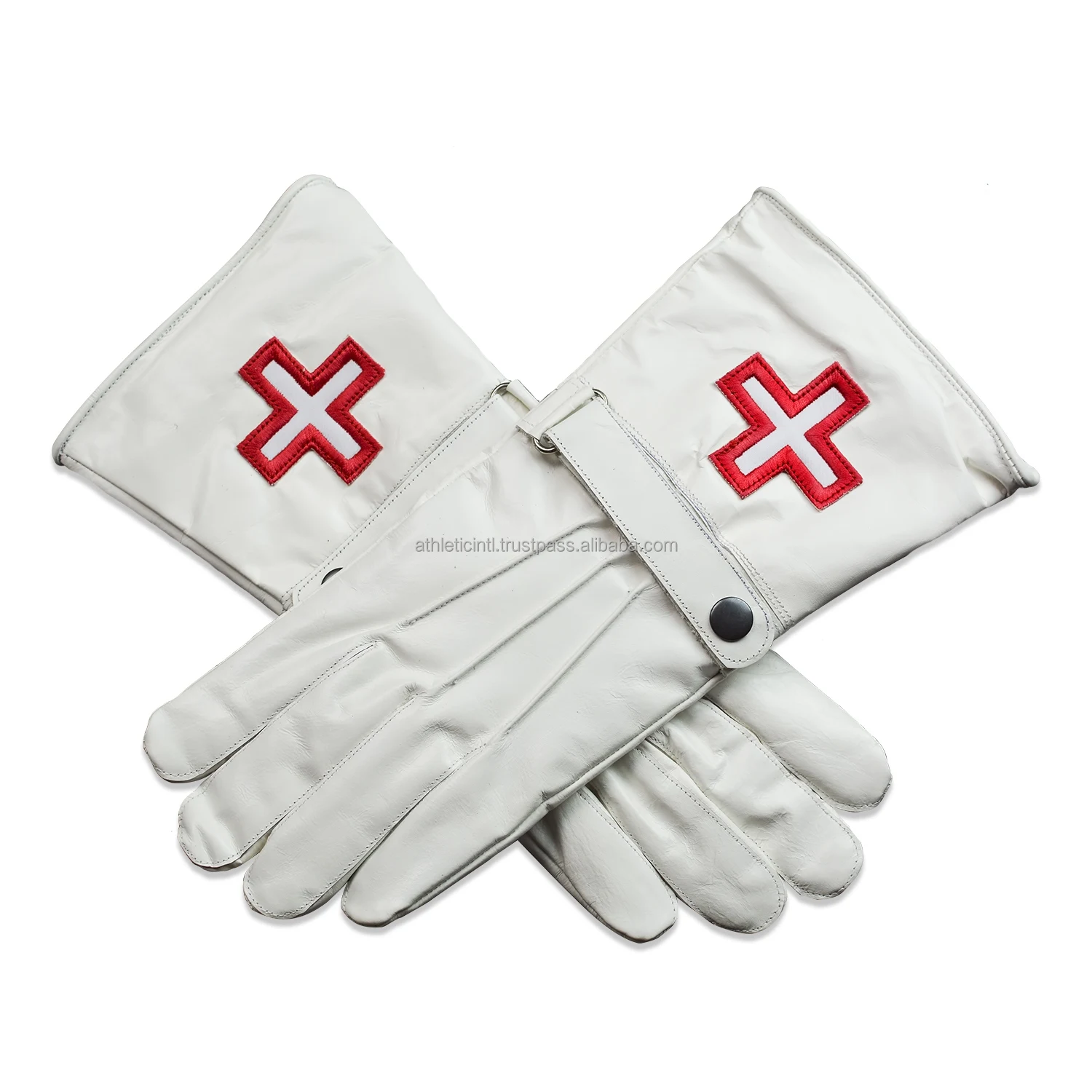 Masonic Regalia Leather Gloves Knight Templar Custom Mason High Quality