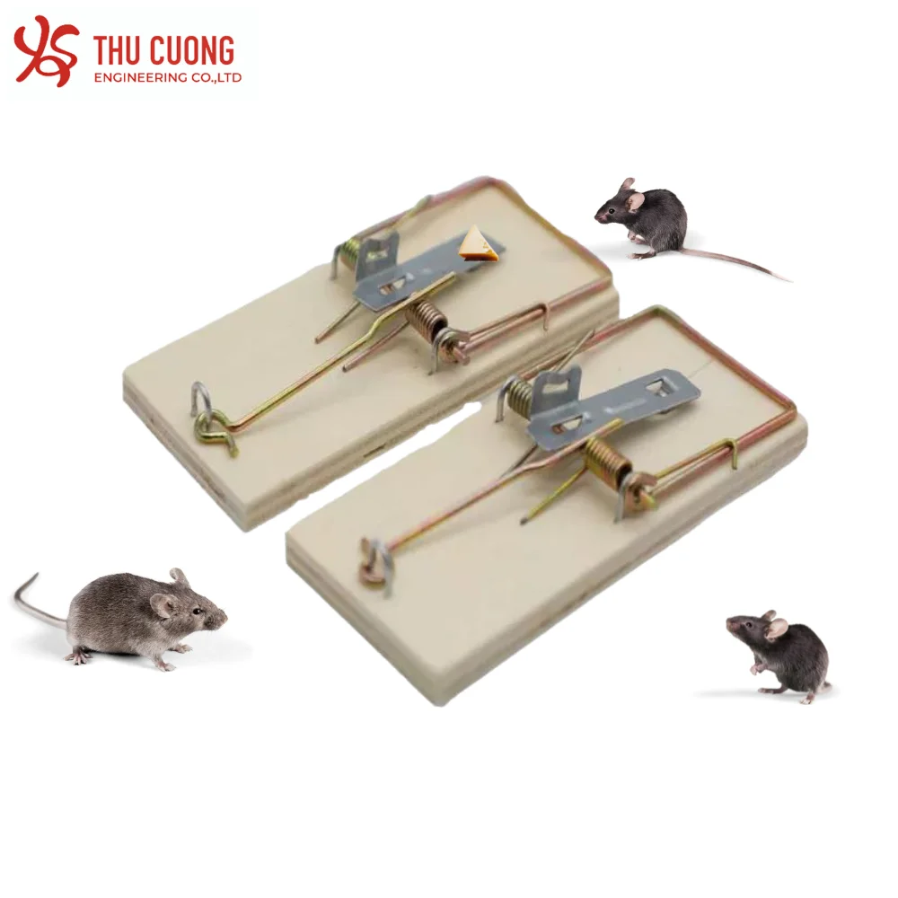Top Grade Wooden Mouse Rat Snap Trap Non-Toxic Easy Set for Indoor Outdoor Pest Control for Everyday Household Use for Kitchen