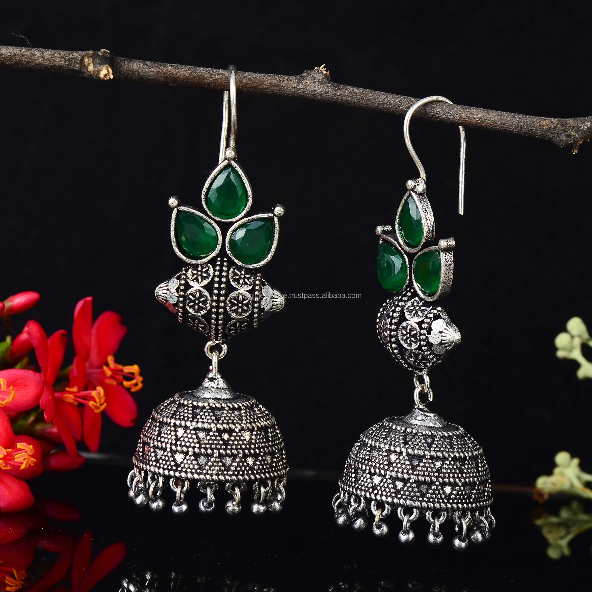 Oxidised Silver Plated Brass Indian Jewelry Traditional Party Wear