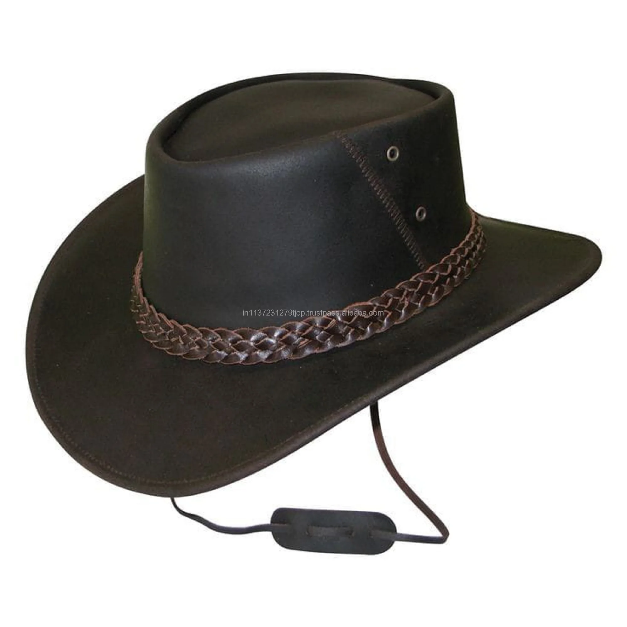 Cowboy Leather Hats Stylish Leather Hats Western Look Biker Hats - Buy ...