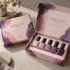 violet and porcelain pink