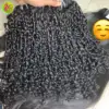 Pixie rizado crudo