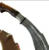 Dark Reddish-Brown Wood Handle