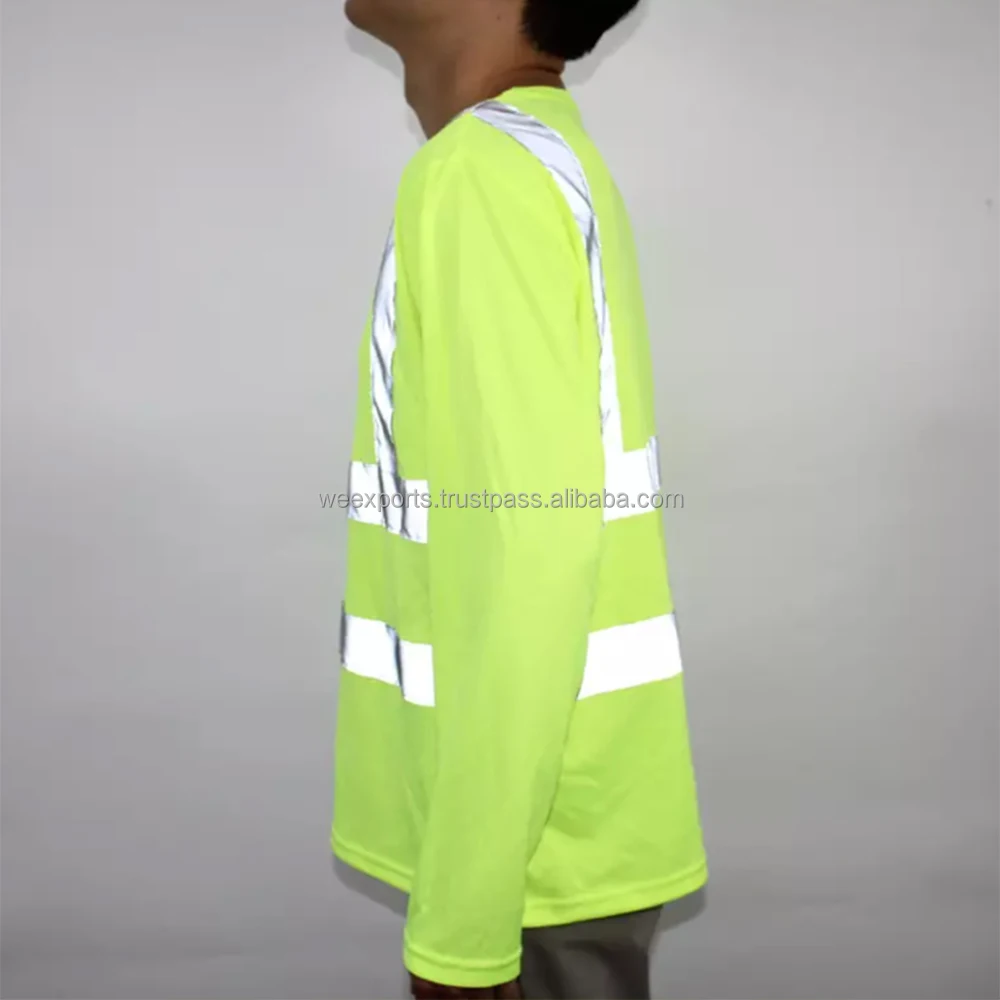 Construction Safety Shirt Hoodies Long Sleeve Reflective Safety Shirt