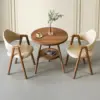 Brown 1 table + 2 chairs
