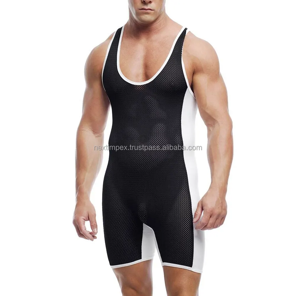 Custom Sublimated Wrestling Singlet / High Quality Gym Weightlifting