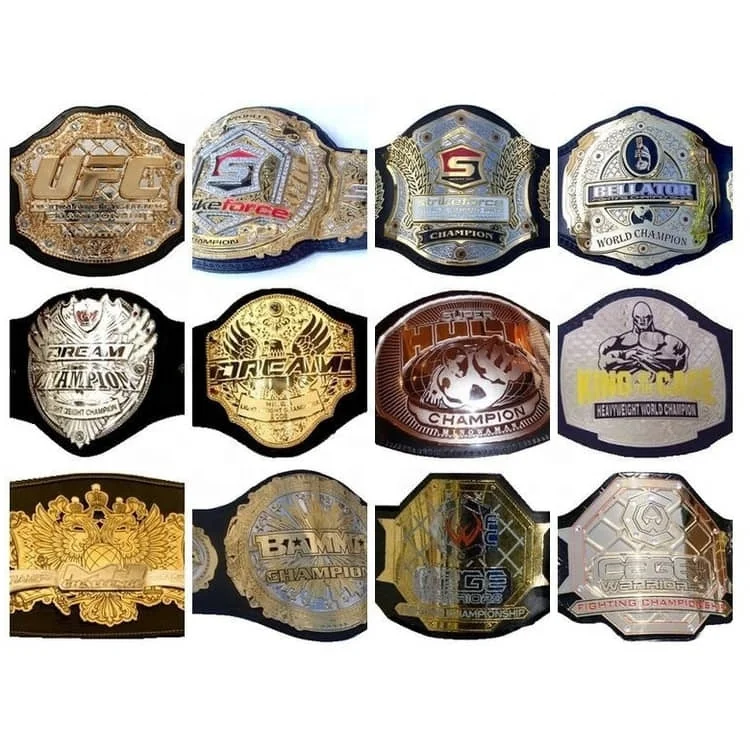 MMA、BJJ、ムエタイ、キックボクシングのチャンピオンベルト、カスタム