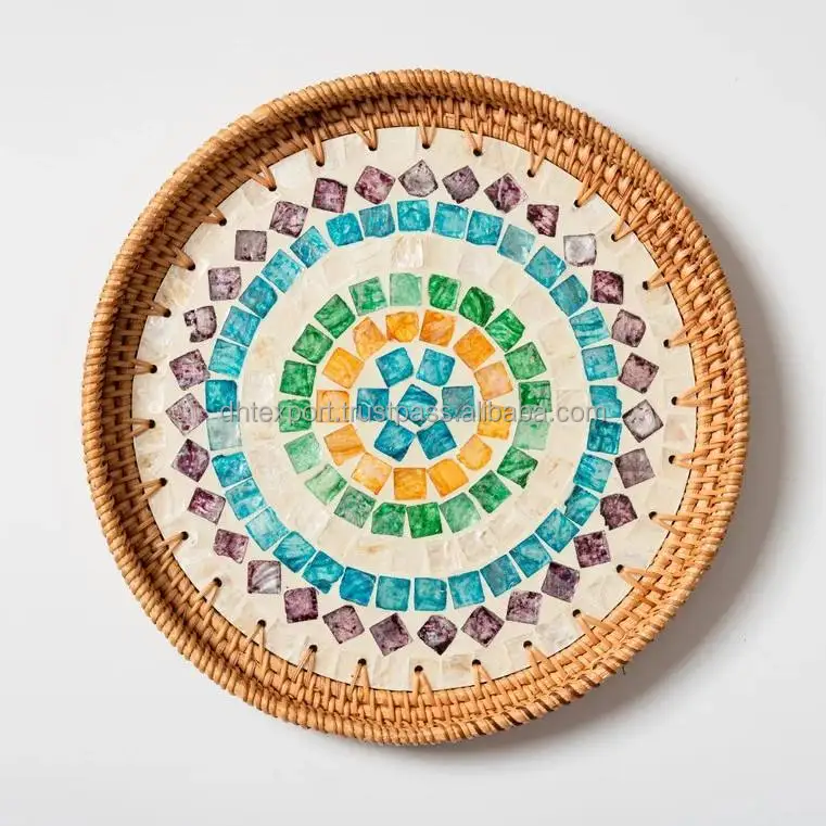 Vietnam Hot Product Eco-friendly Rustic Decor Serving Tray Mother of ...