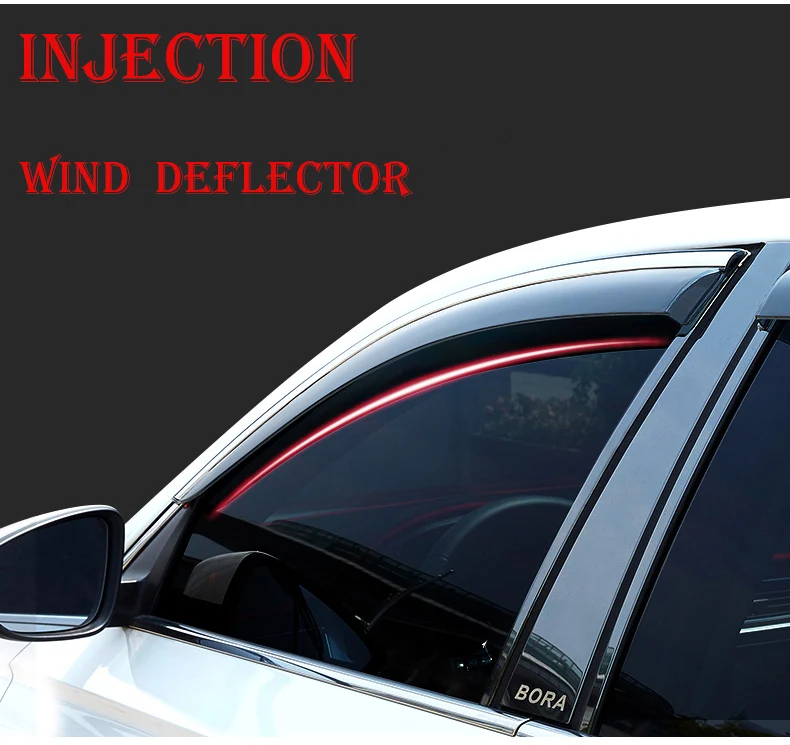 Injection PC Wind Shield for TOYOTA RAV4 Window Deflector Rain Shield Window Visor