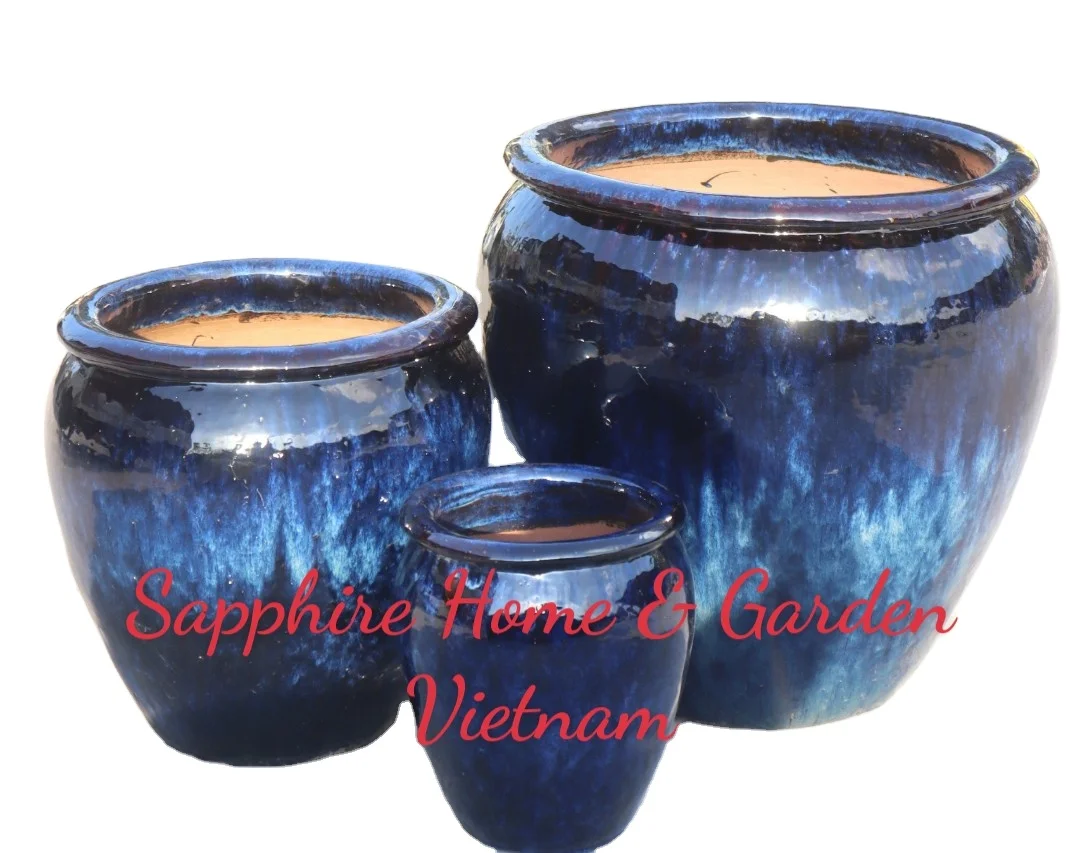 Outdoor Planter From Vietnamese Sapphire Pottery Pots For Plants As ...