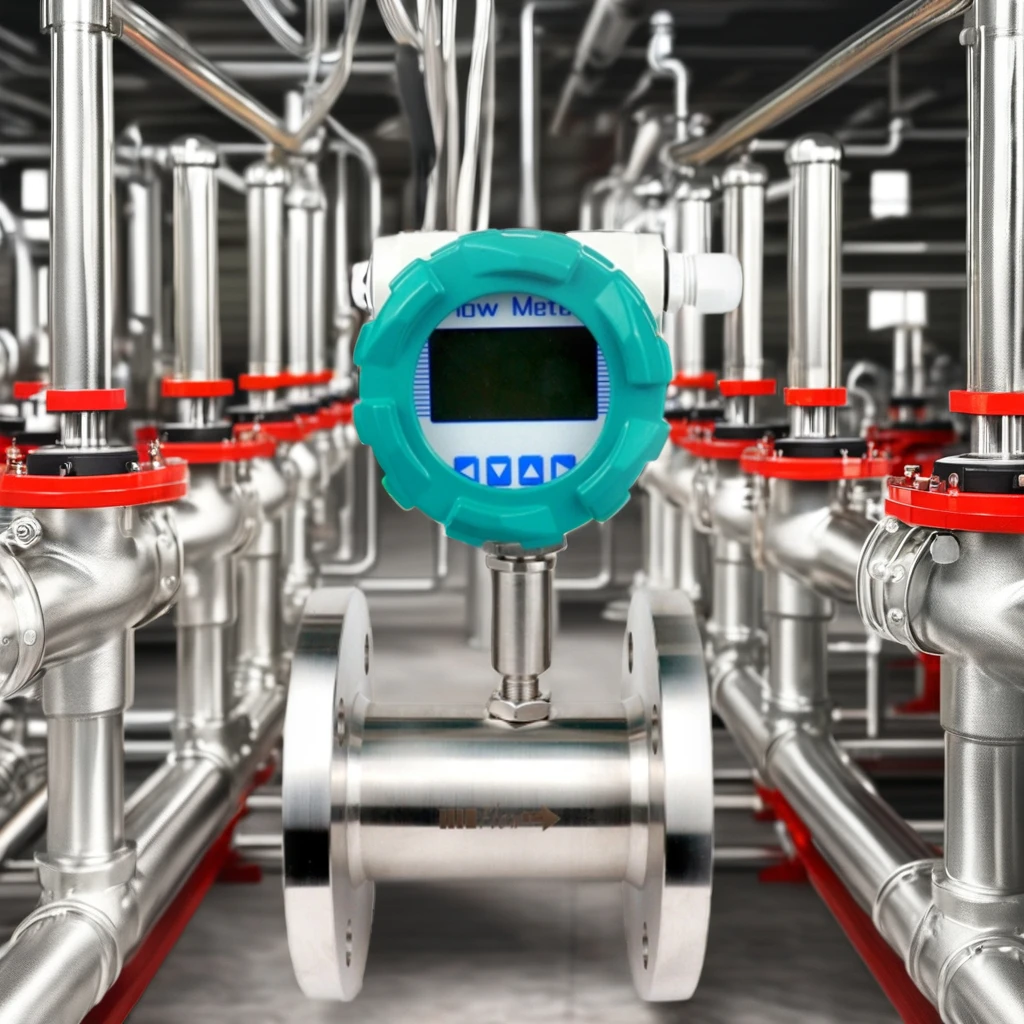 Explosion Proof Stainless Steel Turbine Flow Sensor 4-20mA Output for Water Oil Hazardous Areas Chemical Processing Plants Flow