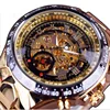 Gold-stripped black gold face