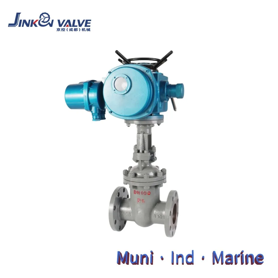 Gate valve Z941H Electric Rising Stem 425C High Temp WCB SS Flanged Hard Seal Motorized Industrial Flow Control Water Valve