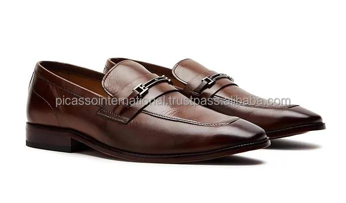 Premium Quality Wholesale Formal Party Wear Slip on Men's Moccasin Genuine Leather Shoes for Bulk Buyers from India