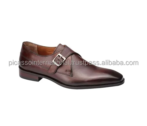 Genuine Exporter of Best Quality Modern Design 100% Genuine Leather Monk Formal Shoes Boots for men from Indian Manufacturer