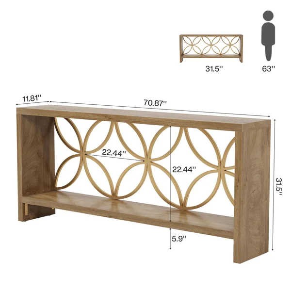 Elvarenae Ellery Long Console Table — product detail