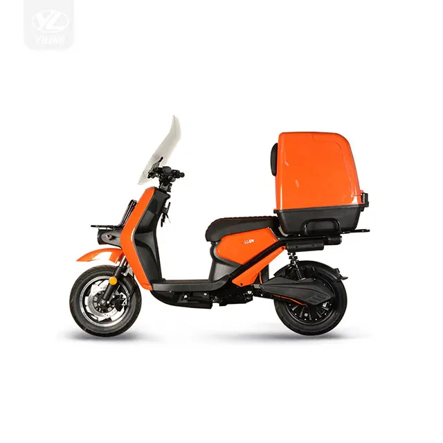 2024 Pizza Delivery Electric Motorcycle with Removable Lithium Battery High Power High Speed Remote 3000w