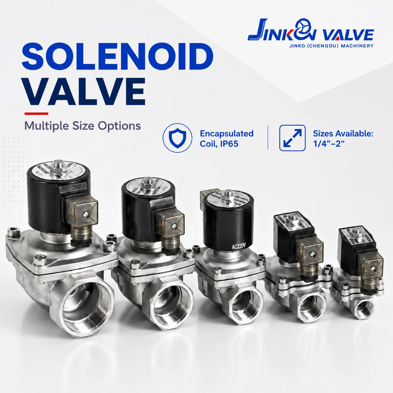 304 Stainless Steel Solenoid Valve 2 Way Normally Closed Vacuum Negative Pressure Air Gas Valve DHK OEM