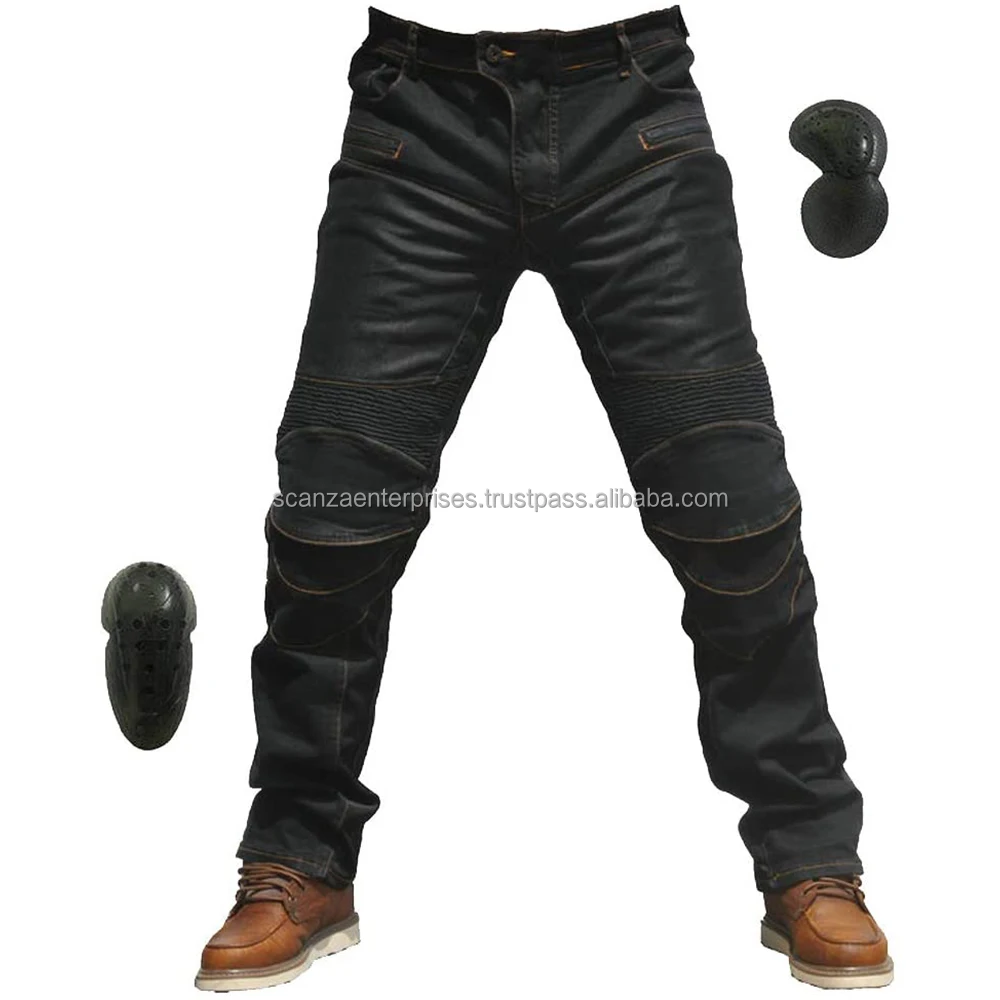 Джинсы для езды на мотоцикле армированные гоночные велосипедные штаны с 4 защитными