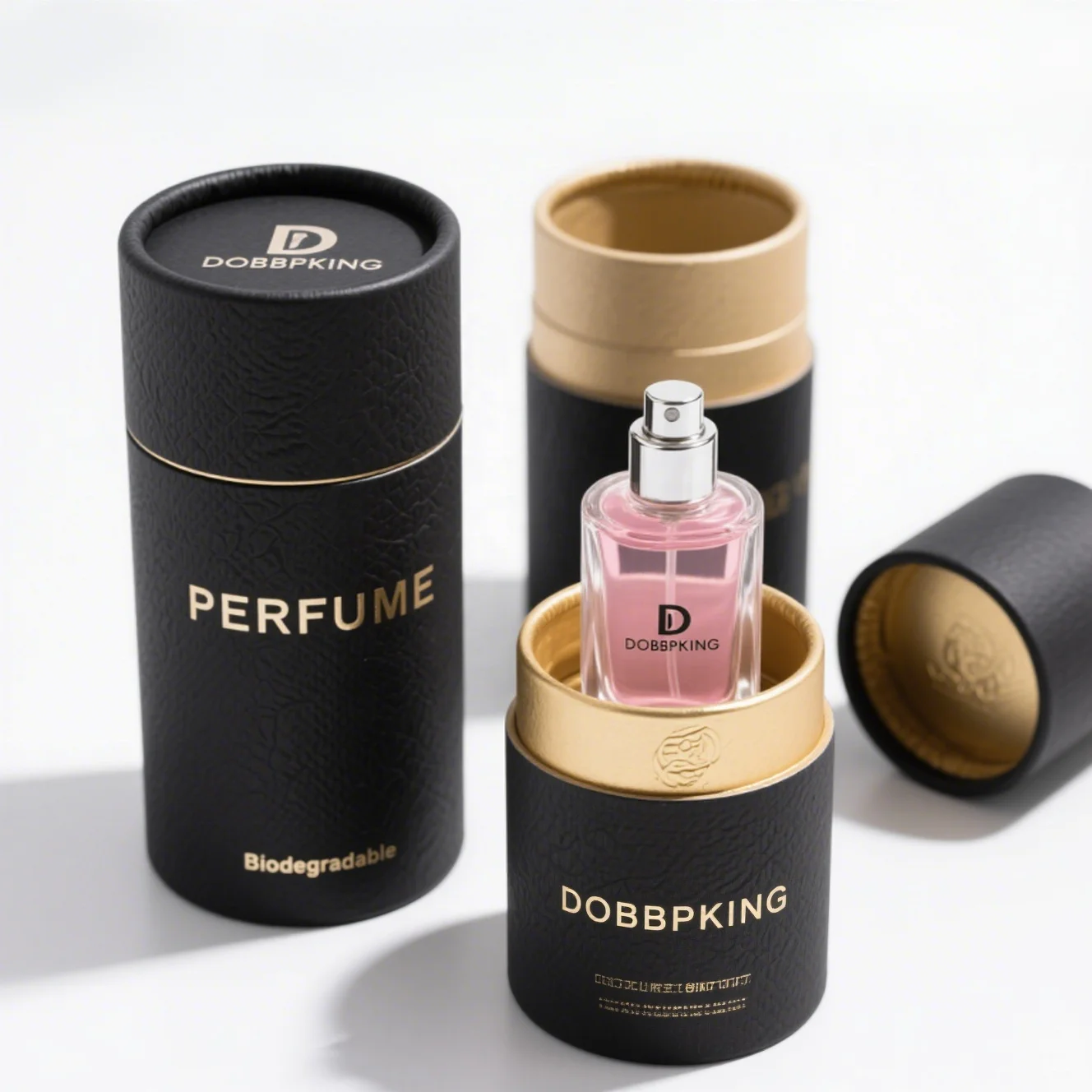 Wholesale Custom Logo Biodegradable Essential Oil Bottle Packaging Tube Cardboard Perfume Cosmetic Paper Tubes