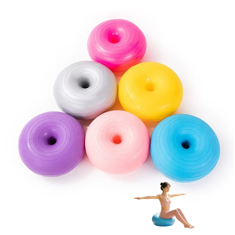 Pilates Donut Yoga Ball Thick Anti Burst Apple Ball Sports Fitness Postnatal product detail 1