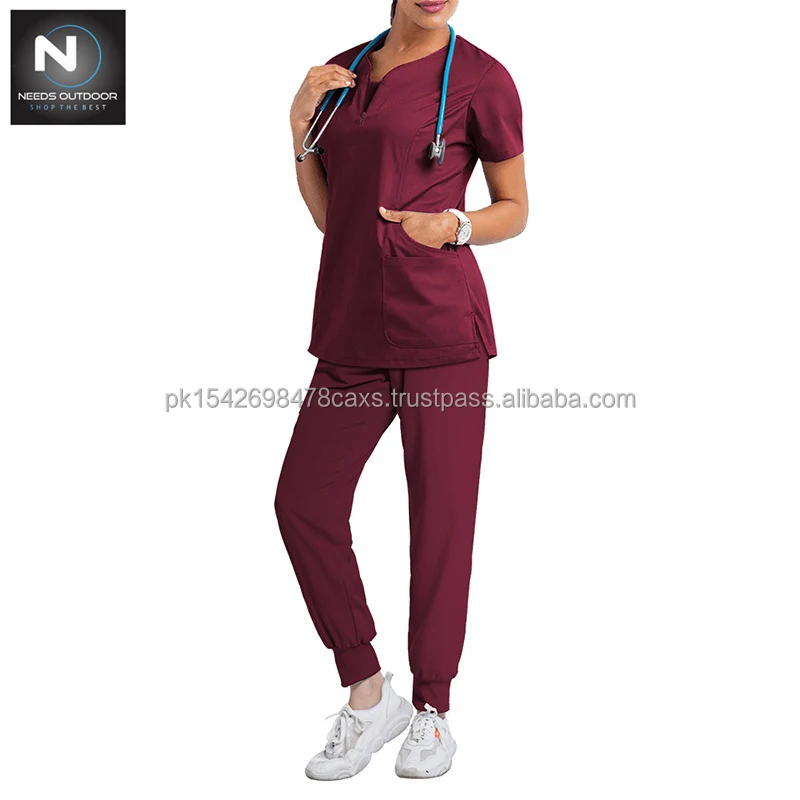 New Medical Scrubs Uniform Nurses Wear Wholesale Scrubs Suit From