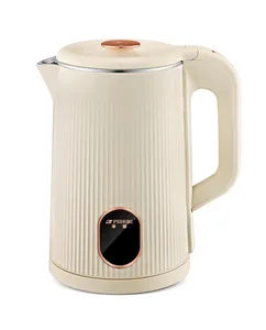 1.8 L Double Wall Electric Kettle 360 Degree Rotational Base Fast Boil Cool Touch Keep Warm Feature Mechanical for Garages