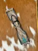 Brown With Turquoise Tooling
