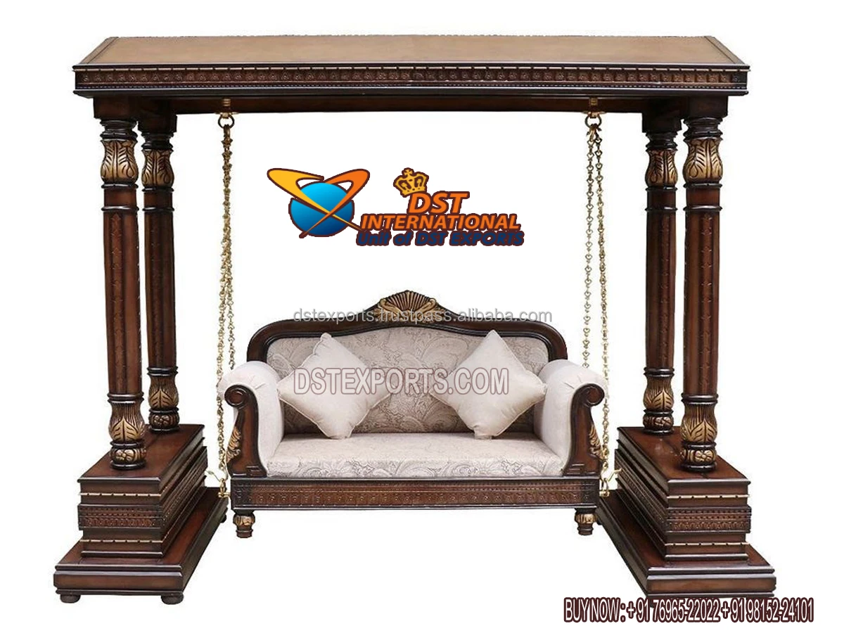 Traditional Maharaja Style Wooden Jhula For Living Room Indian Jhula ...