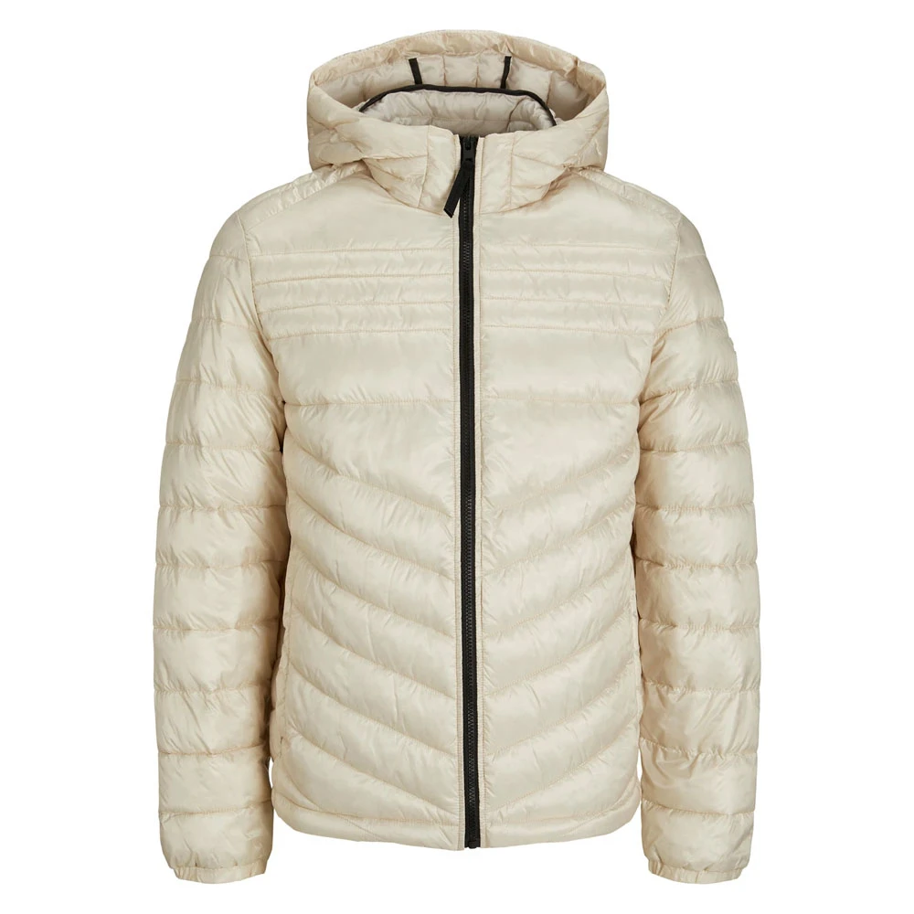 Custom Men's Lightweight Hooded Puffer Jacket Full Zip Insulated Winter Coat Warm Casual Outdoor Outerwear Comfort Unisex 100%