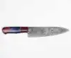 Vibrant Crimson Red & Royal Blue Segmented Handle