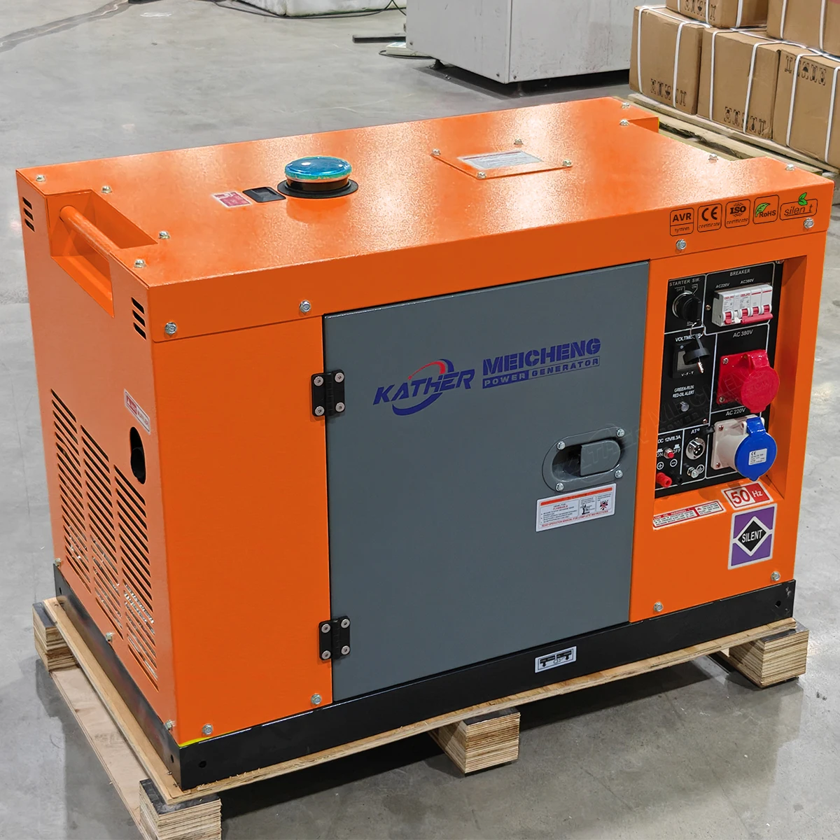 Factory Manufactured 10kVA 8kVA 6kVA 5kVA Super Silent Diesel Generator 10kW All Copper Industrial diesel Generator 3 Phase 380V