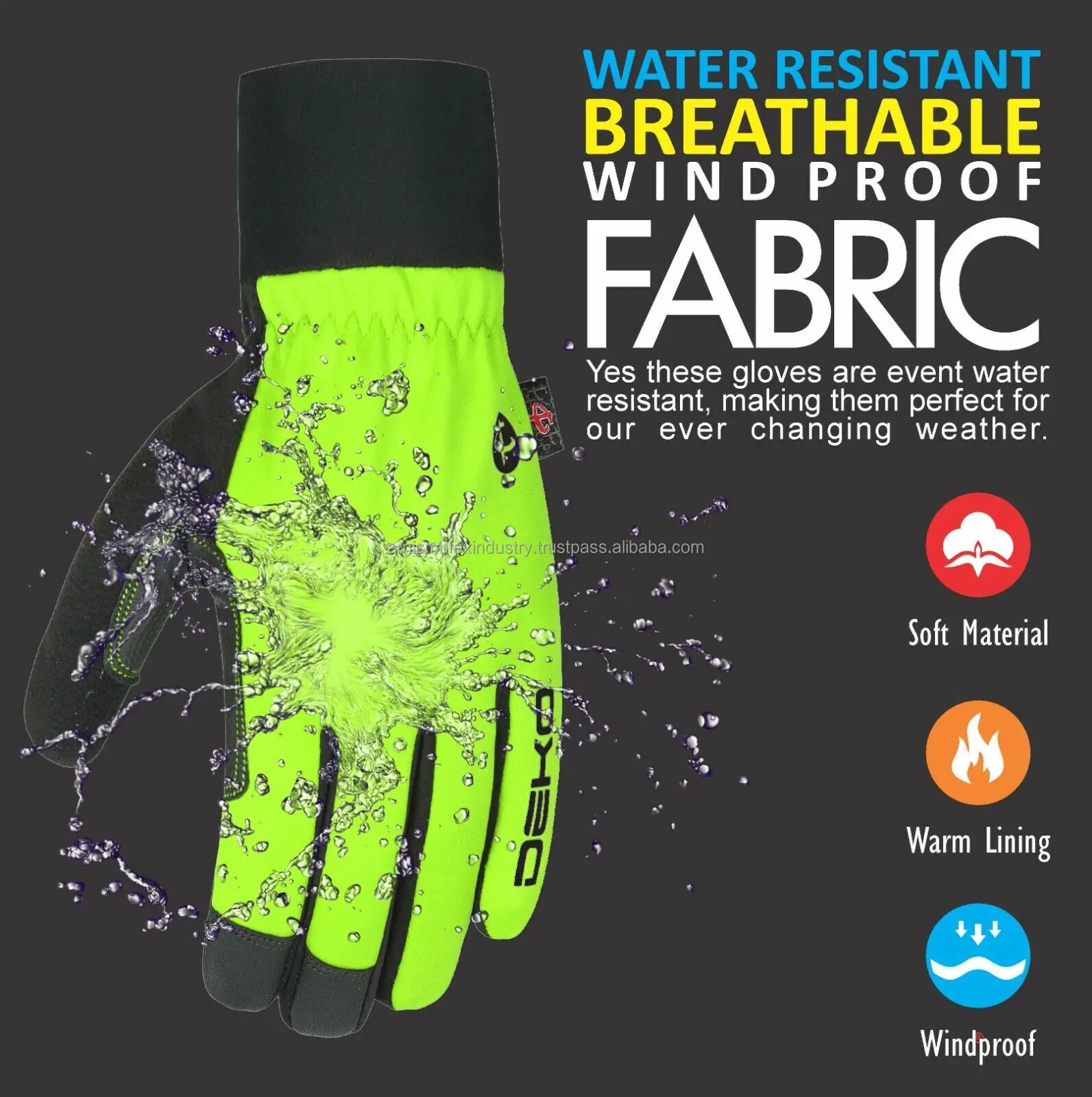 Cycling Gloves Waterproof And Cycling Windproof Outdoor Sports Gloves