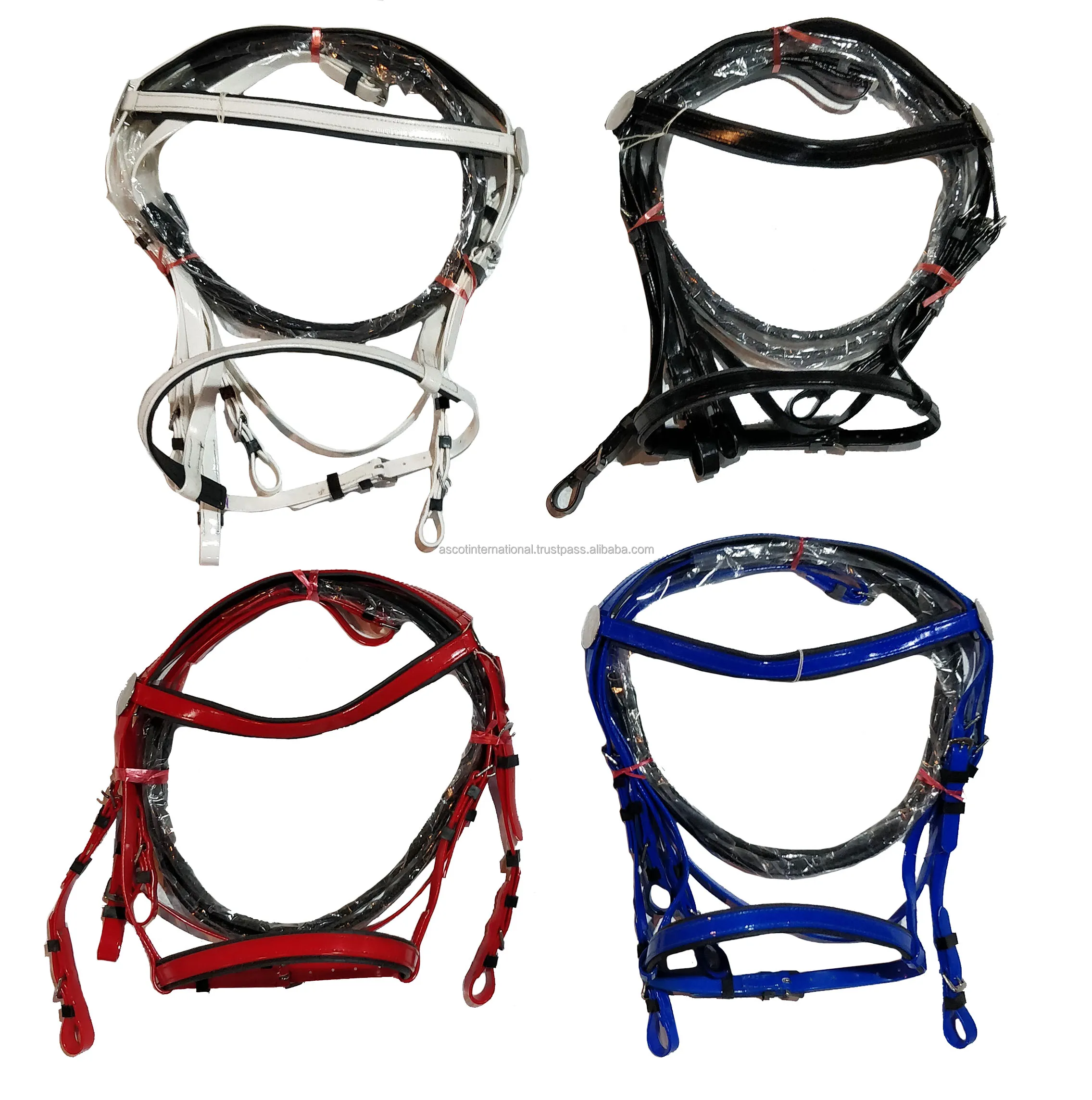 Custom Quick Hitch Horse Harness Driving Set Pvc Coated Adjustable Wholesale Foldable Riding