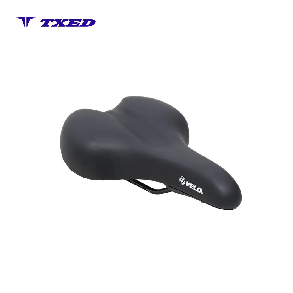 Ergonomic Breathable Leather Shock Absorption Seat Bicycle Saddle for Mountain Bikes Unisex Adults All Seasons