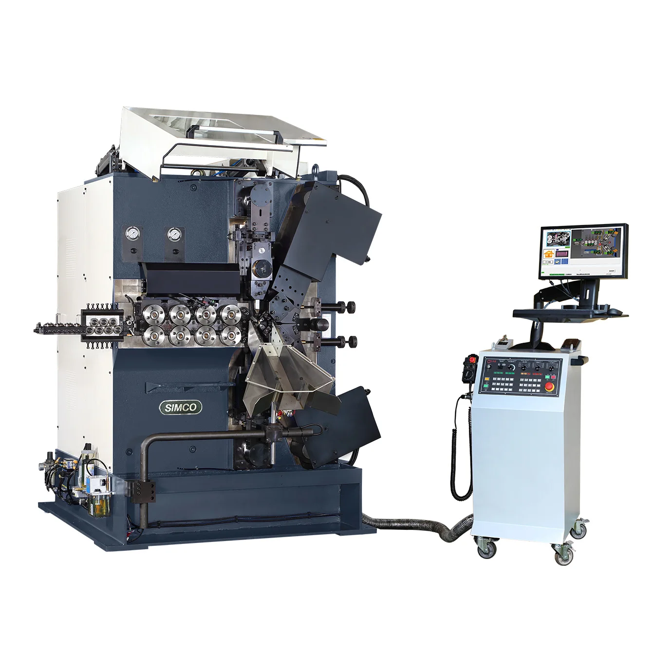 Simco Ym80 Cnc 6axis Advanced Spring Coiling Machine Compression