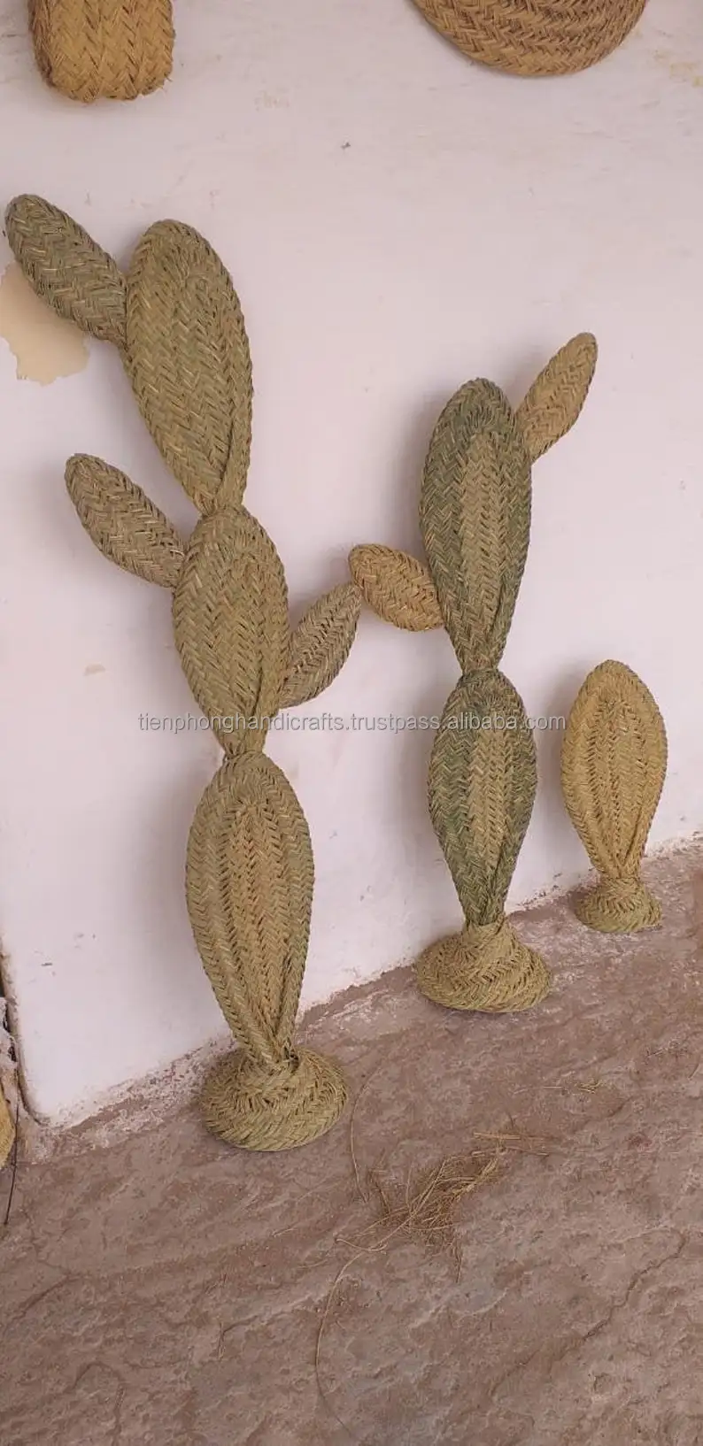 Moroccan Decorative Straw Cactus, Handmade Straw Cactus Rattan Cactus Doum  Moroccan Decor
