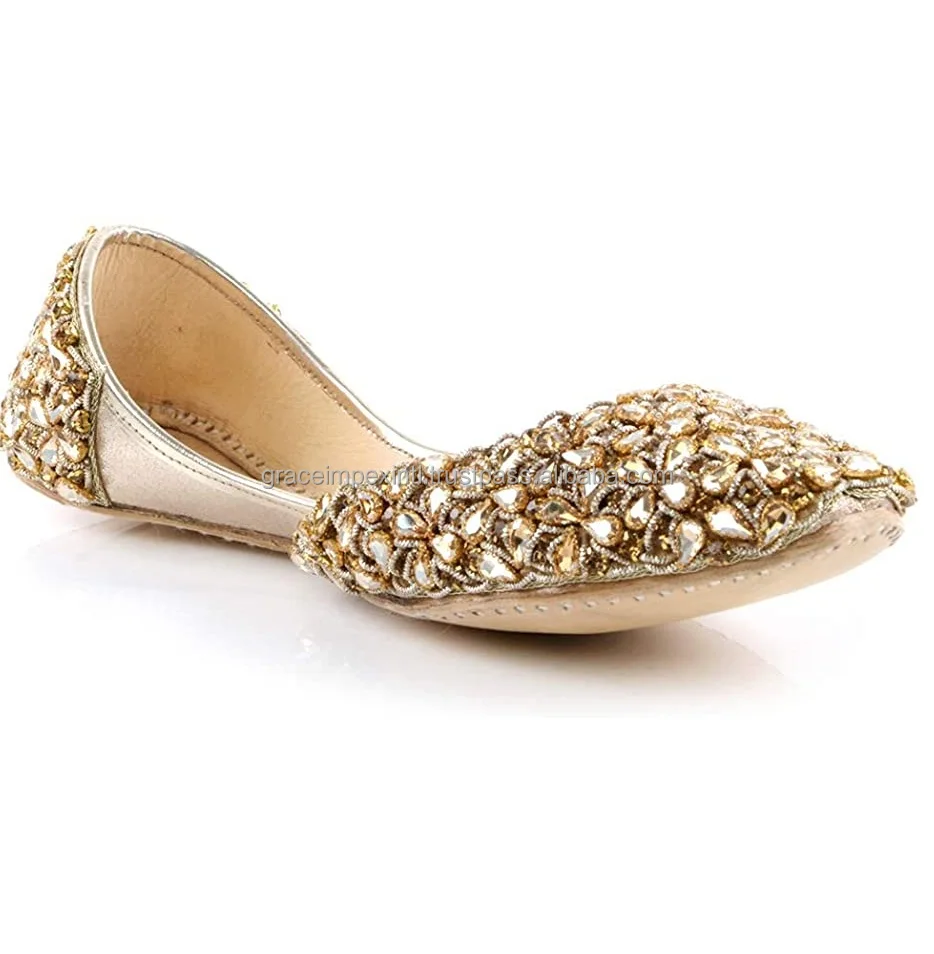 Ladies Khussa Shoes /khssa / Pakistani Flat Khussa Women Made In