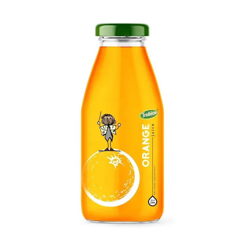 OEM Orange Juice Drink in 300ml Glass Bottled