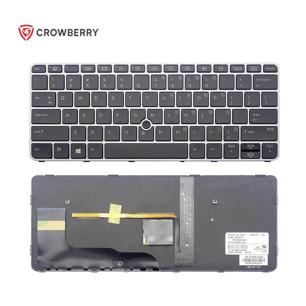 Backlight with pointer laptop keyboard for hp elitebook 820 g3 820 g4