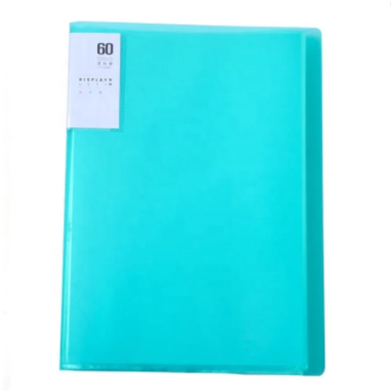 Папка для презентаций A4 размер 50% из переработанного материала 40 карманов черная с пластиковыми