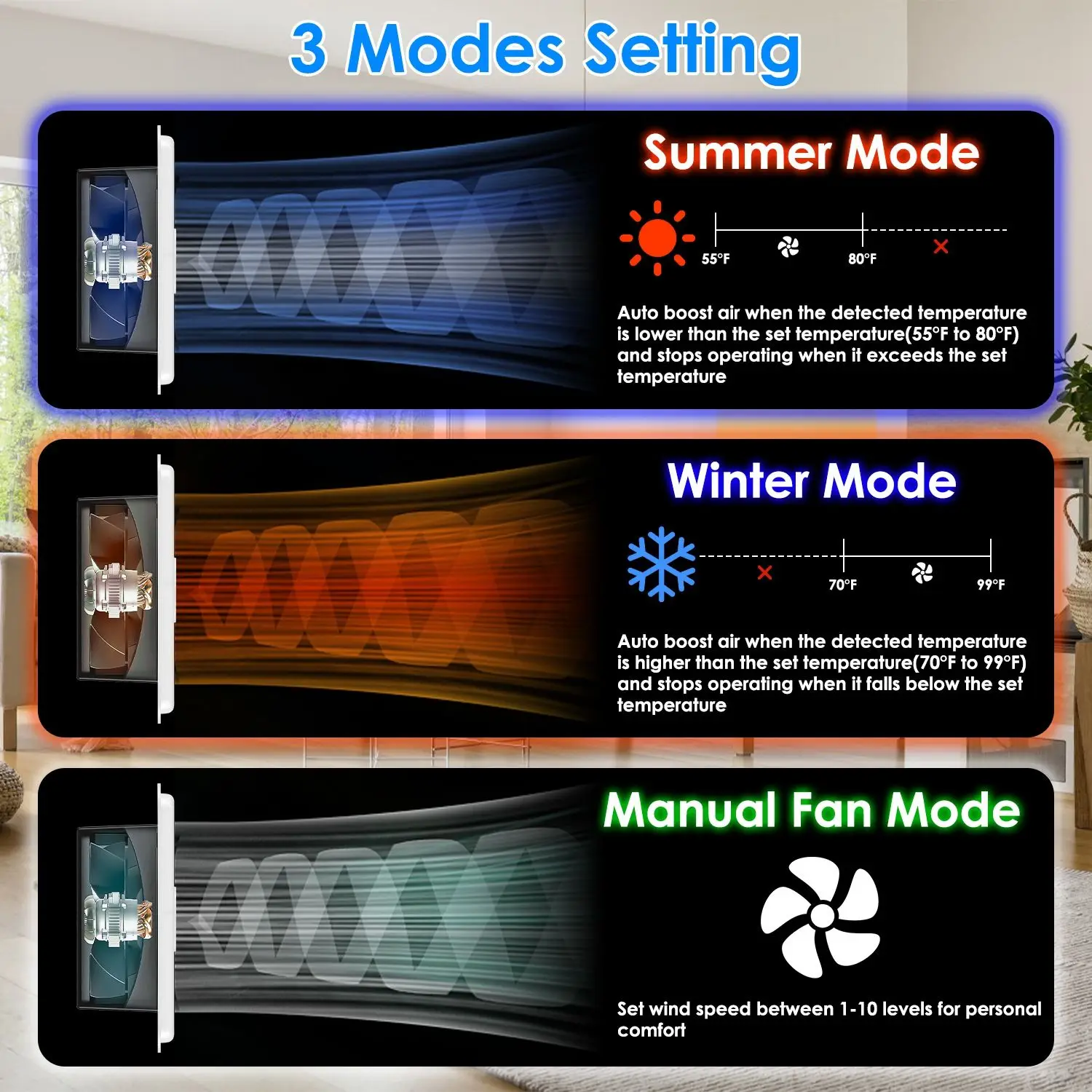 Vent Booster Fan, LCD, 2H/4H, 4", 10" - detail 12