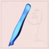 Blue Slant Point Eyebrow Tweezer