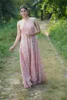 Salmon Pink and white